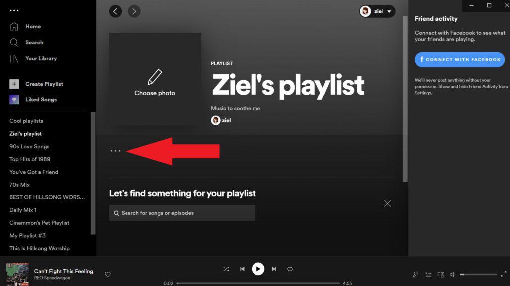 Idées de Noms de Playliste Spotify et conseils 3 Select the three dots