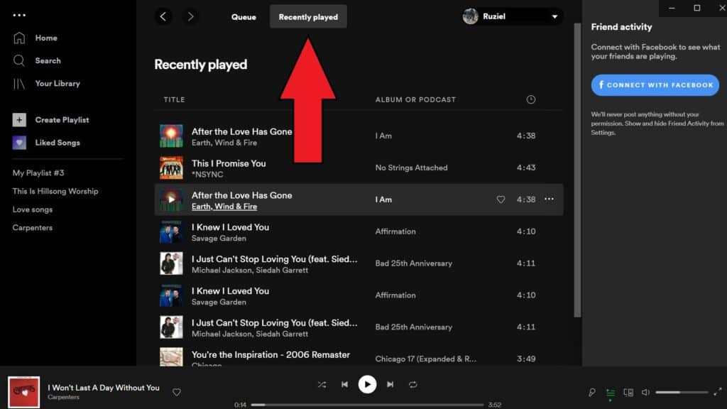 Comment voir et effacer l'historique d'écoute de Spotify 7 3 7 1024x576 1 Comment voir et effacer l'historique d'écoute de Spotify