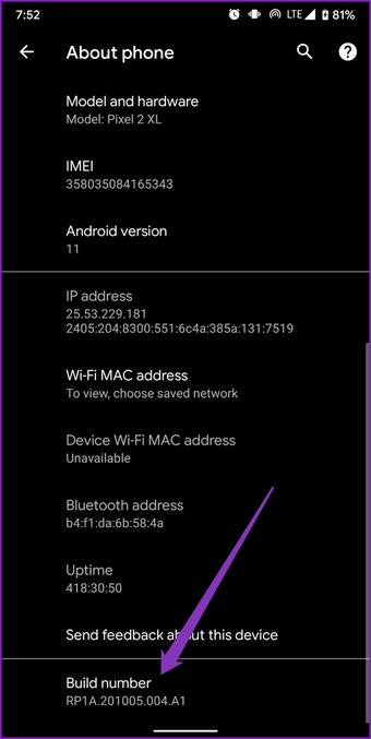 أفضل 10 خيارات لمطور برامج أندرويد يجب أن تجربها 28 رقم البناء على أندرويد