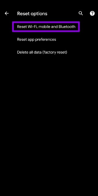 إصلاح مشكلة عدم تحميل الأغاني من سبوتيفاي على أندرويد وآيفون 31 إعادة ضبط الواي فاي والبلوتوث