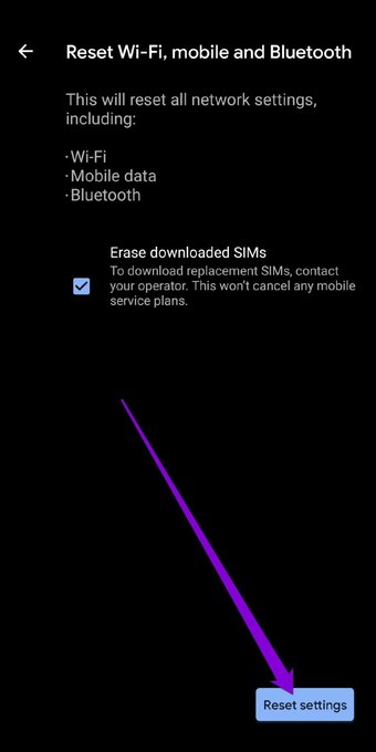 إصلاح مشكلة عدم تحميل الأغاني من سبوتيفاي على أندرويد وآيفون 32 إعادة ضبط محول الشبكة على أندرويد