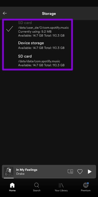 إصلاح مشكلة عدم تحميل الأغاني من سبوتيفاي على أندرويد وآيفون 40 تخزين سبوتيفاي