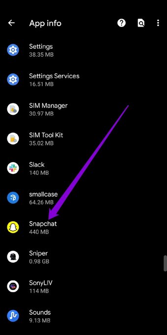 قائمة التطبيقات على أندرويد
