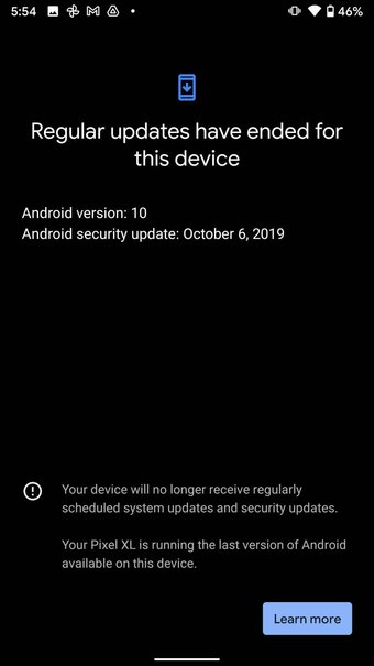 تحديث نظام التشغيل أندرويد