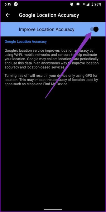 أفضل 7 طرق لإصلاح مشكلة خرائط جوجل تظهر موقع خاطئ 43 تحسين دقة الموقع