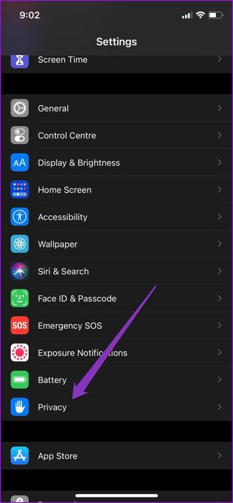 إعدادات الخصوصية في i Phone