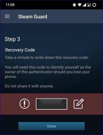 كود الاسترداد للجوال