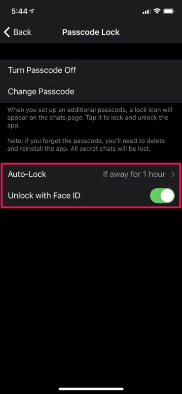 طريقة قفل محادثات تيليجرام باستخدام Face ID على آيفون 18 طريقة قفل محادثات تيليجرام باستخدام Face ID على آيفون