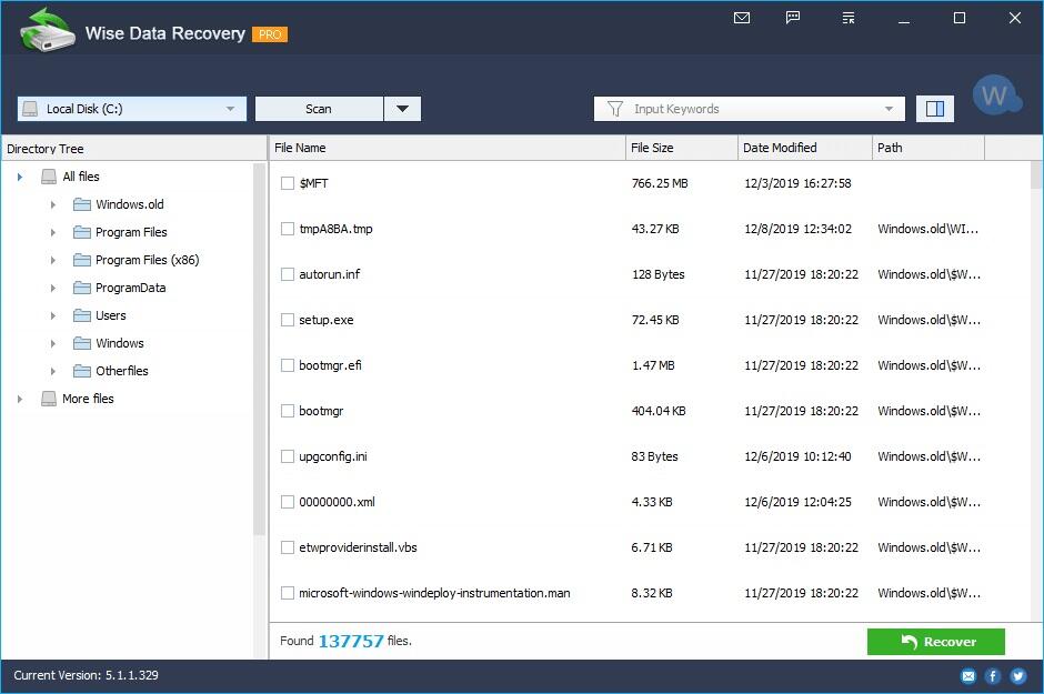 برنامج Wise Data Recovery