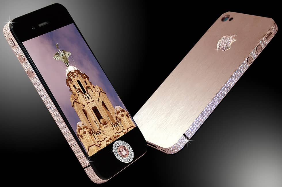 phone Stuart Hughes iPhone 4 Diamond Rose Edition