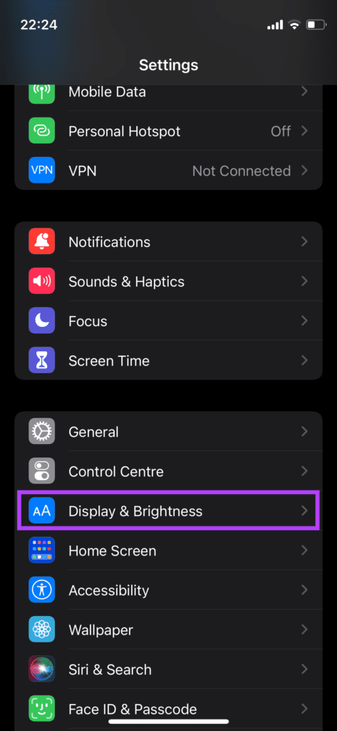 أفضل 8 طرق لإصلاح تعتيم شاشة آيفون تلقائيًا 34 إعدادات العرض
