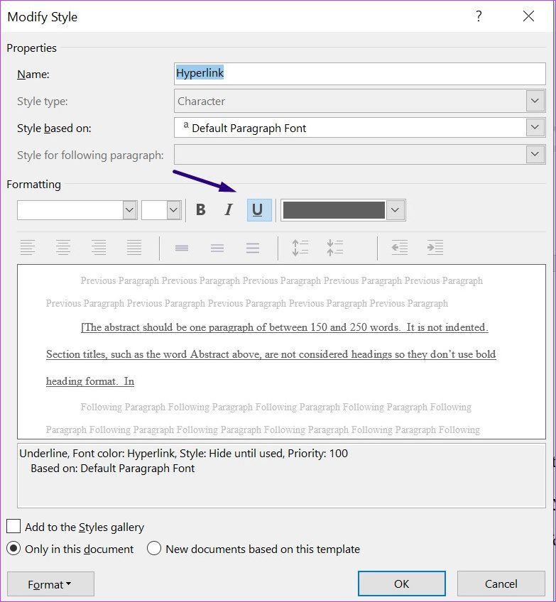 طريقة تنسيق وتعديل الارتباطات التشعبية في مايكروسوفت وورد 62 طريقة تنسيق الارتباطات التشعبية في مايكروسوفت وورد