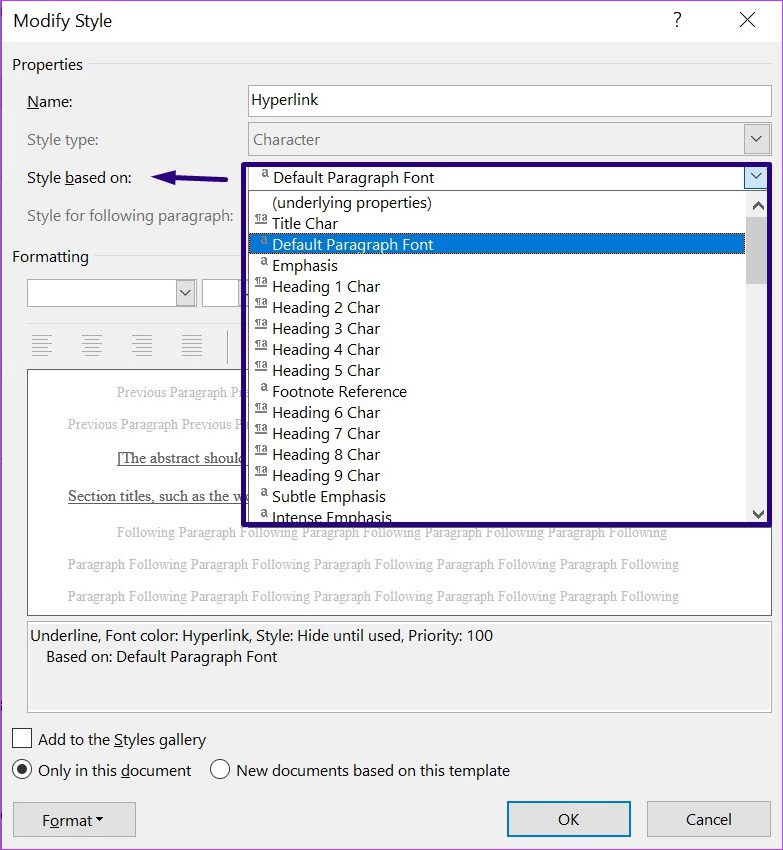 طريقة تنسيق وتعديل الارتباطات التشعبية في مايكروسوفت وورد 75 طريقة تنسيق الارتباطات التشعبية في مايكروسوفت وورد