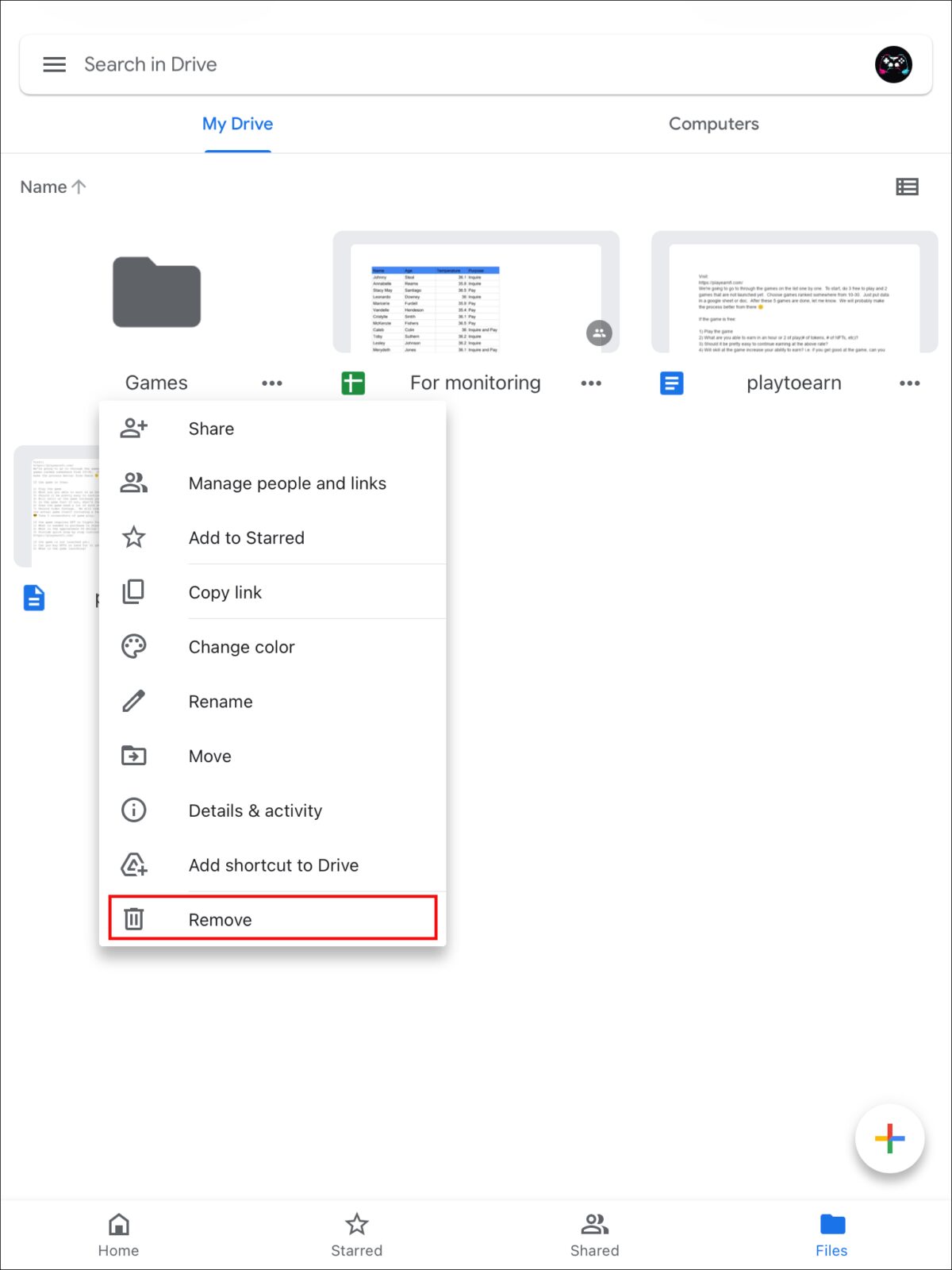 62540e22a59f5 طريقة حذف الملفات من جوجل درايف على كل الأجهزة