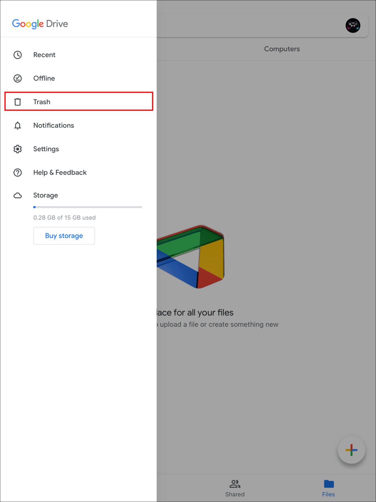 62540e2b33d39 طريقة حذف الملفات من جوجل درايف على كل الأجهزة