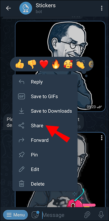 626406eb86ed0 طريقة إنشاء ملصقات مخصصة لـ تيليجرام