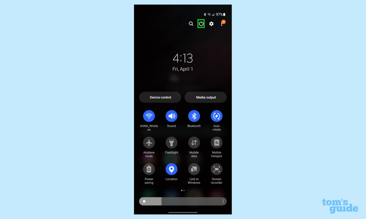 طريقة إيقاف تشغيل galaxy s22