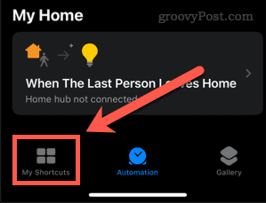 طريقة إخراج الماء من آيفون 7 علامة تبويب الاختصارات في تطبيق الاختصارات