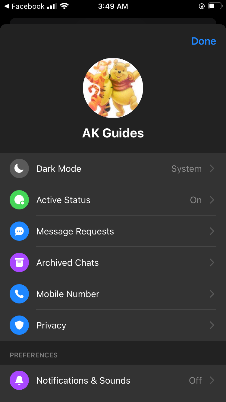 626d2495ee24c طريقة تغيير صورة بروفايل ماسنجر فيسبوك