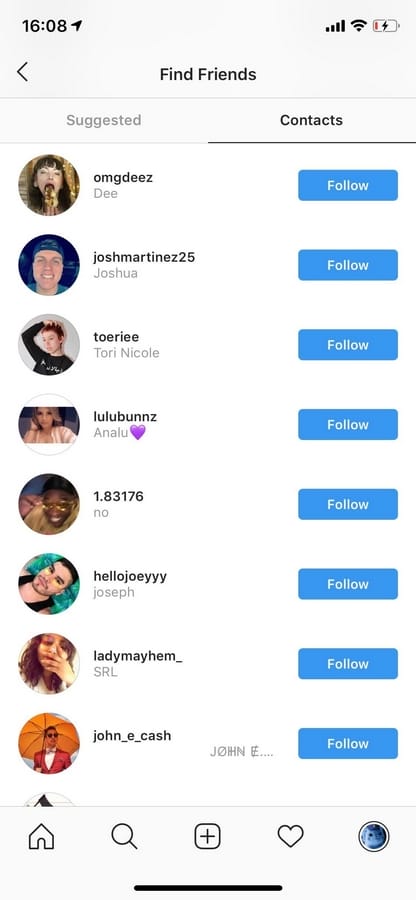 طريقة منع الأشخاص الذين لديهم رقمك من العثور على حساب انستقرام الخاص بك