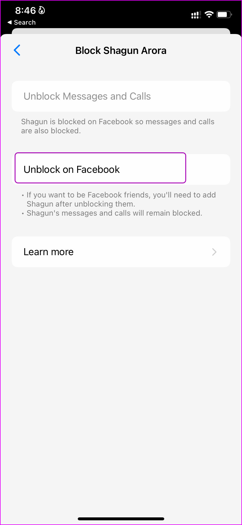 626e686822ff7 هذا الشخص غير متوفر على Messenger: ماذا يعني والحل