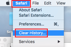 طريقة مسح السجل في متصفح سفاري على ماك 15 Clear History Option in سفاري Browser on ماك