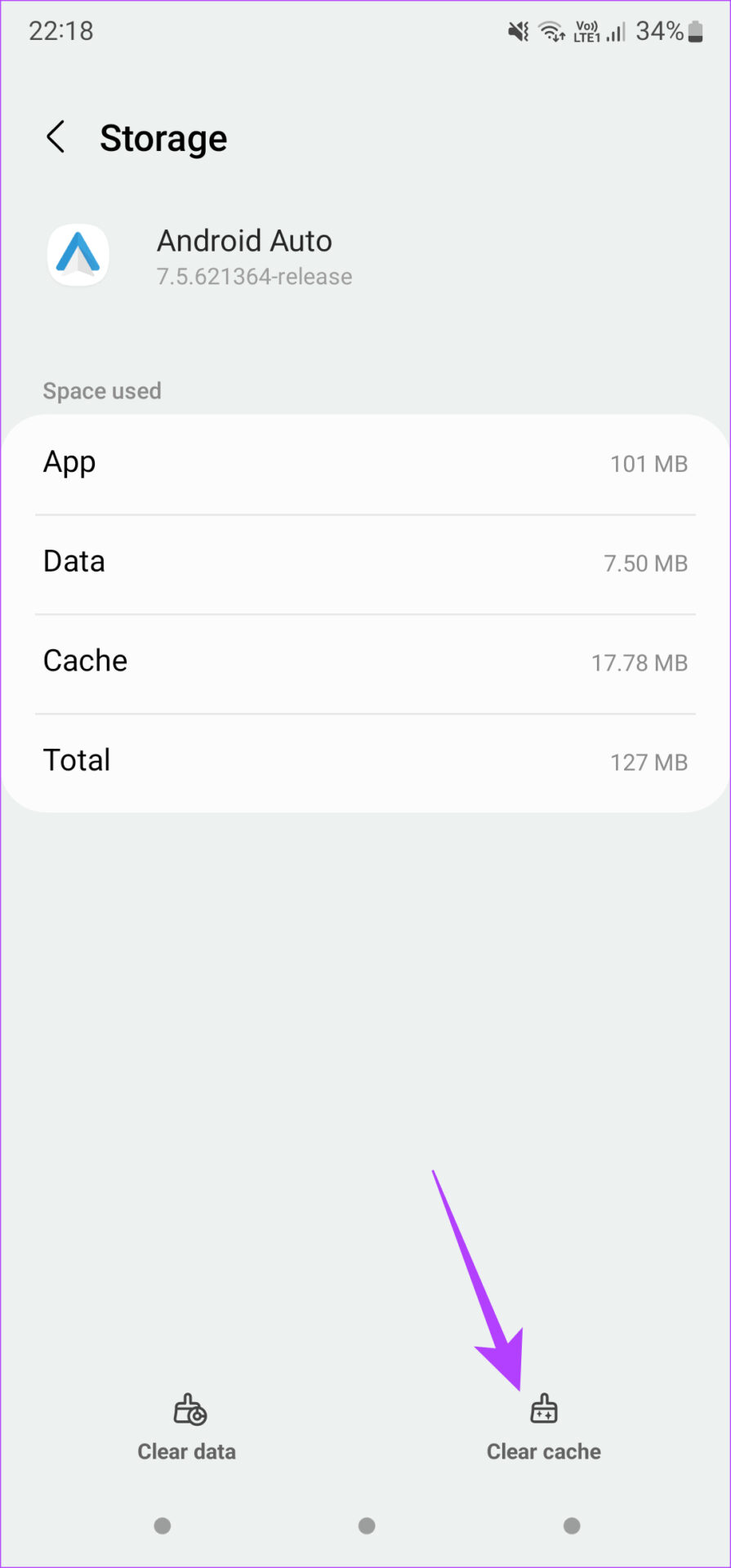 امسح ذاكرة التخزين المؤقت للأندرويد Auto