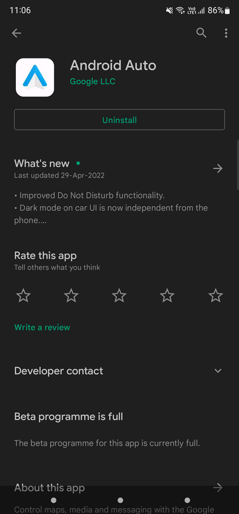 أندرويد Auto على متجر Play