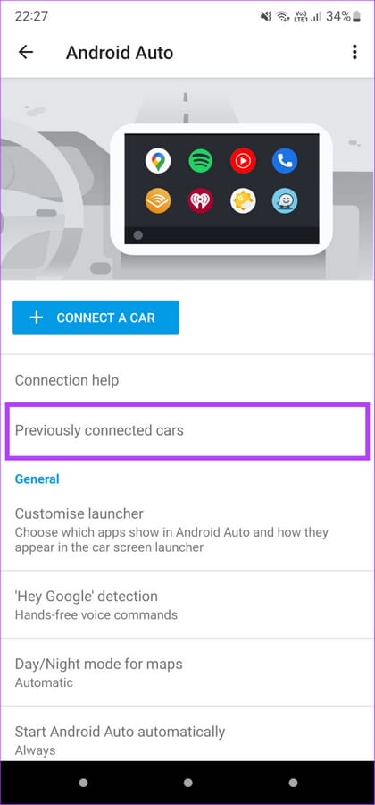 السيارات المتصلة سابقًا