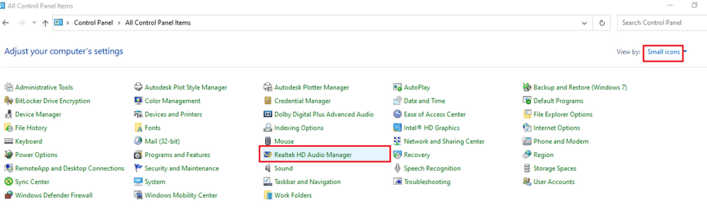 إصلاح عدم فتح برنامج Realtek Audio Manager 58 انقر فوق تطبيق Realtek HD Audio Manager في القائمة المتاحة