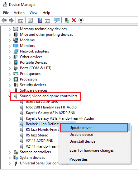 إصلاح عدم فتح برنامج Realtek Audio Manager 63 قم بتحديث برنامج تشغيل الصوت