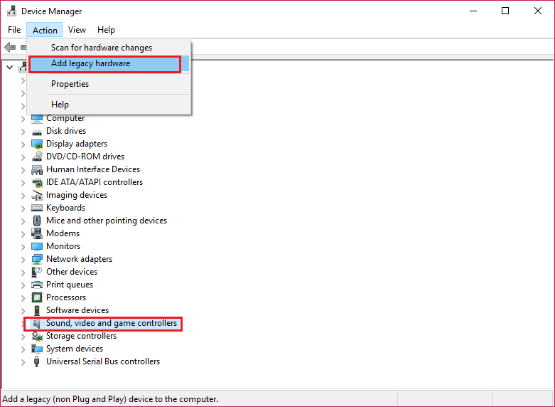 إصلاح عدم فتح برنامج Realtek Audio Manager 70 أضف جهازًا قديمًا