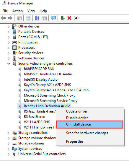 إصلاح عدم فتح برنامج Realtek Audio Manager 72 جهاز إلغاء التثبيت