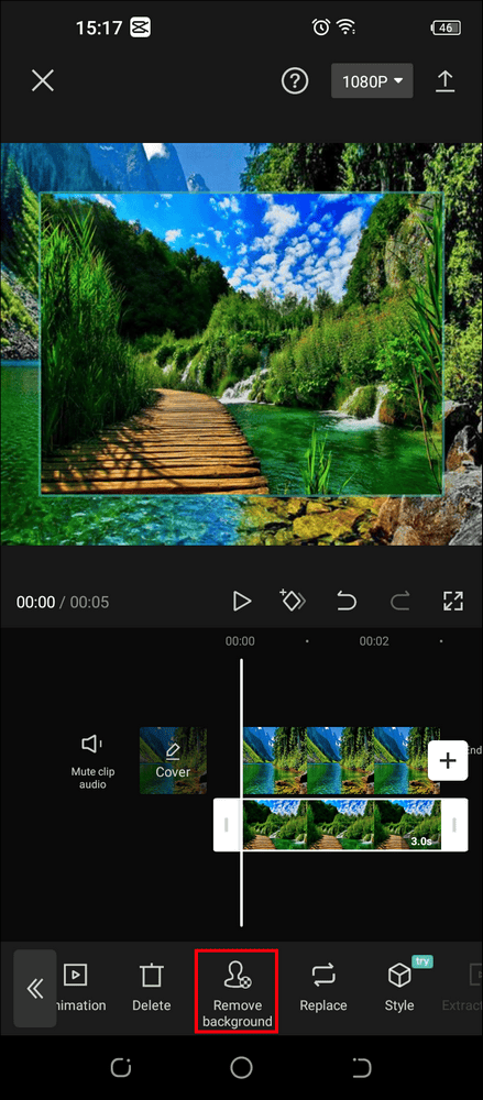 629541d5d33e0 طريقة إضافة خلفية في CapCut