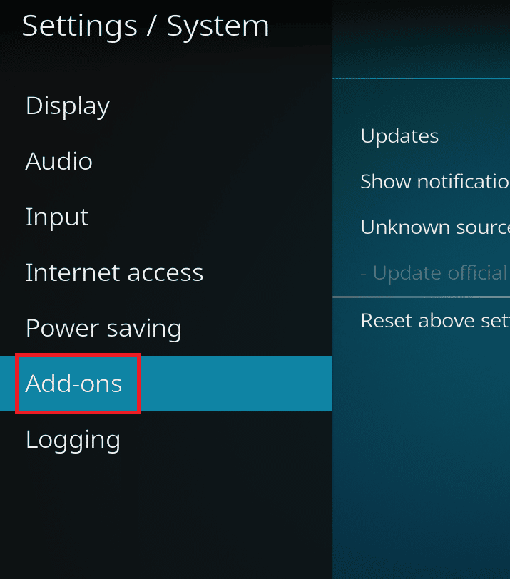 حدد الإضافات