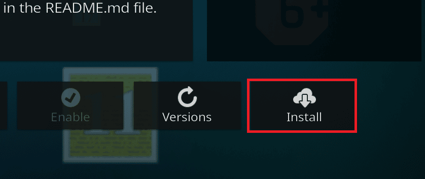 انقر فوق تثبيت