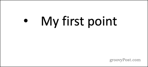 باوربوينت النص الأول