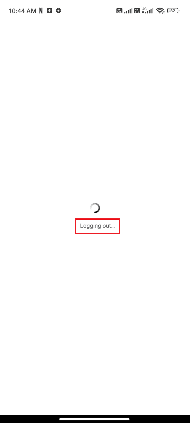 انتظر حتى يتم تسجيل خروج فيسبوك من حسابك