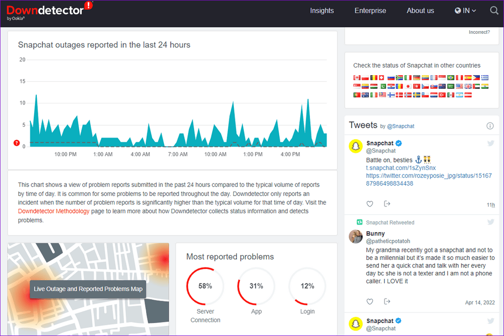 62a351ad6b045 إصلاح خطأ "يتعذر الاتصال بالخادم" في سناب شات