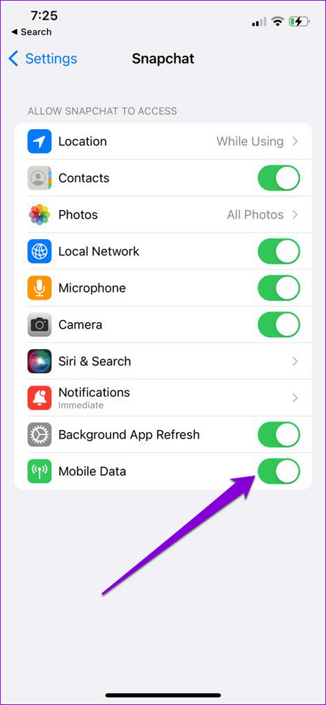 62a351b116caf إصلاح خطأ "يتعذر الاتصال بالخادم" في سناب شات