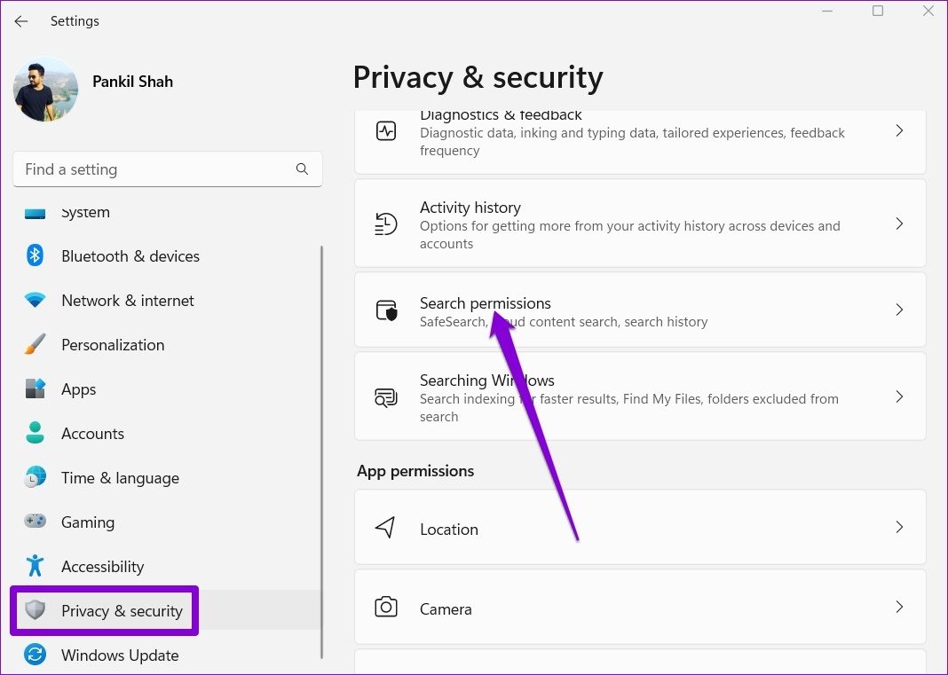 62ad13880700a كيفية مسح سجل النشاط على ويندوز 11