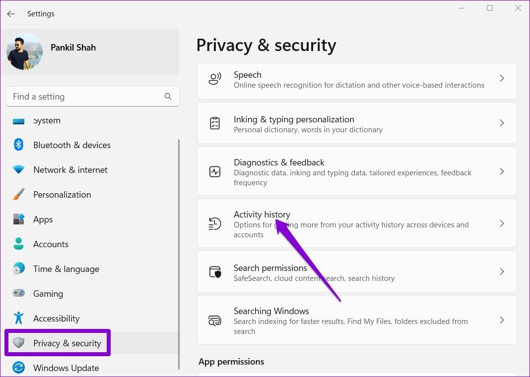 62ad138ecdad3 كيفية مسح سجل النشاط على ويندوز 11