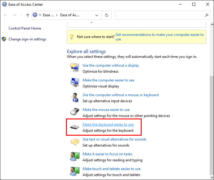 62e56883e5382 كيفية إيقاف ثبات المفاتيح على Windows أو Mac أو Chromebook