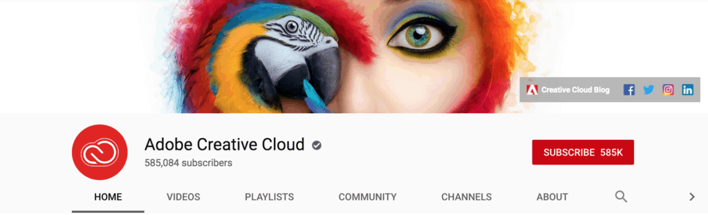 adobe youtube banner