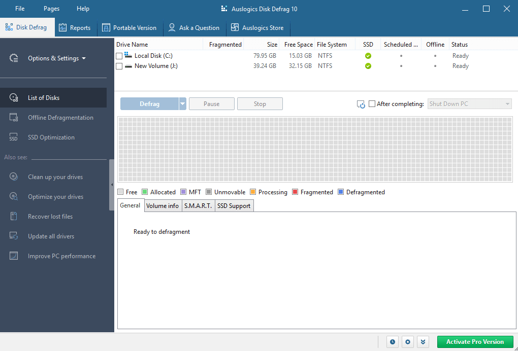أفضل برامج إلغاء تجزئة القرص