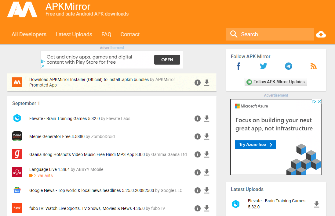 APKMIrror App Store 1 1 Google Play Olmadan Android'de Uygulamalar Nasıl İndirilir