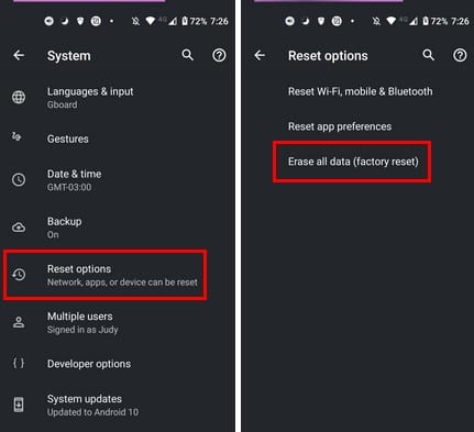 Factory reset android إصلاح الخطوط العمودية أو الأفقية على شاشة أندرويد