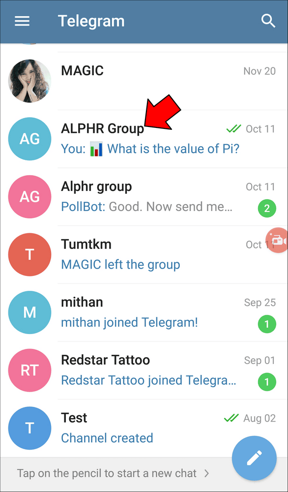 Comment créer un lien vers un groupe dans Telegram ? 13 How to Create a Link in Telegram on an Android Device 1 1 Comment créer un lien vers un groupe dans Telegram ?
