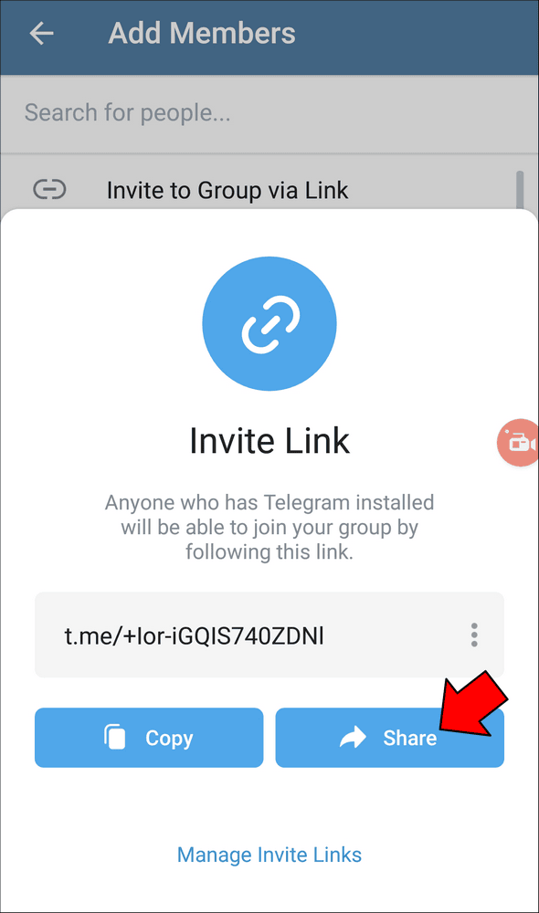 Comment créer un lien vers un groupe dans Telegram ? 19 How to Create a Link in Telegram on an Android Device 7 1 Comment créer un lien vers un groupe dans Telegram ?
