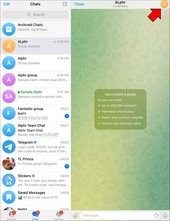 Comment créer un lien vers un groupe dans Telegram ? 31 How to Create a Link in Telegram on an iPad 3 1 Comment créer un lien vers un groupe dans Telegram ?